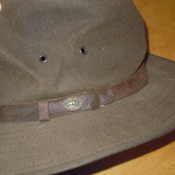 The Australian Outback Collection Rancher Oil Skin Leather Canvas Hat Size Large - Picture 7 of 7